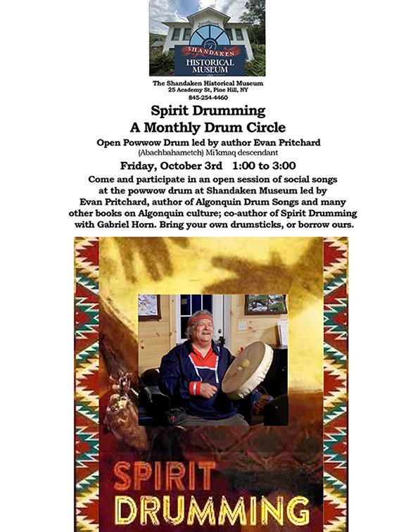 Spirit Drumming: A Monthly Drum Circle at Shandaken Historical Museum flyer photo